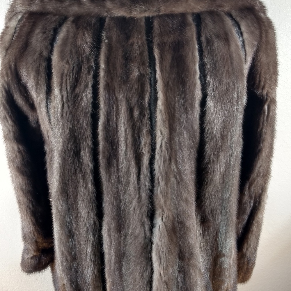 Felix Presburger Vintage Authentic Mink Fur And Leather Coat O/S - Picture 7 of 7
